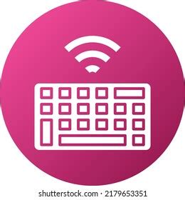 Vector Design Wireless Keyboard Icon Style Stock Vector (Royalty Free ...