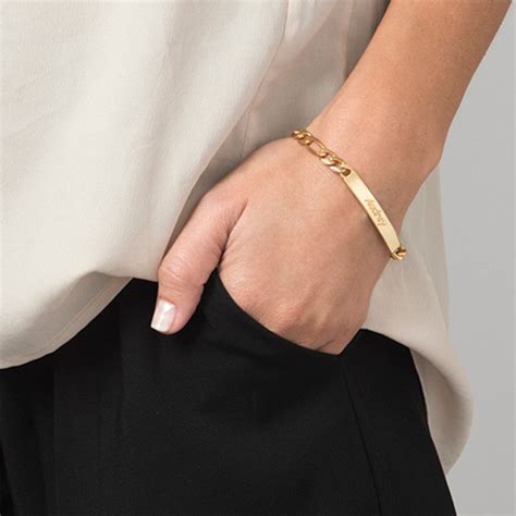 Gourmette Italienne Plaqué Or 18cts Prénom à Graver - 2 | Bracelet homme, Gold gold, Or