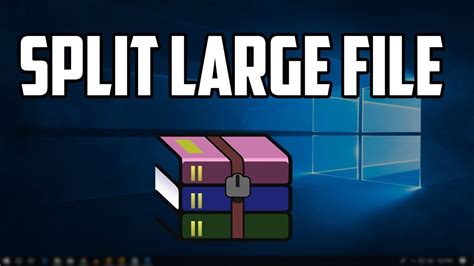 How to Split a Large File Into Small Files - YouTube