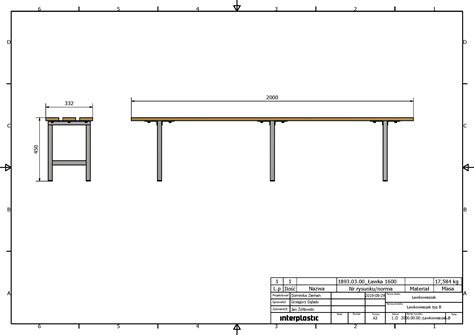 Locker room bench type A > Interplastic - Producent i dystrybutor ...