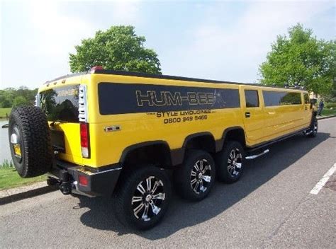 The Best Limousines: Yellow Hummer H2 Limousine