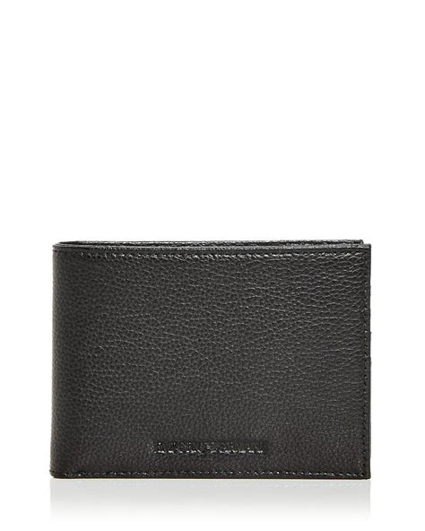 Armani Leather Bi Fold Wallet | Bloomingdale's