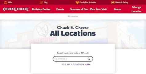 Chuck E Cheese Hours With Opening and Closing Timings