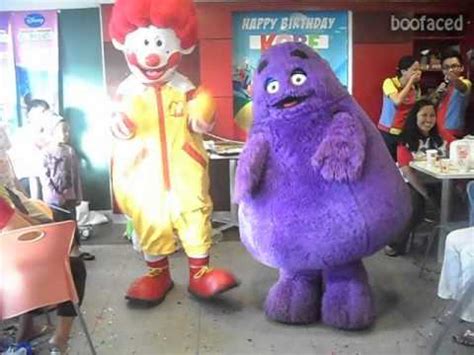 Ronald McDonald and Grimace - YouTube