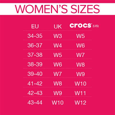 Crocs Size Chart – Shoe Box™ Online Store