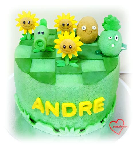 Loving Creations for You: 'Plants vs Zombies' Chiffon Cake