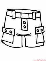 Shorts Coloring Page sketch template