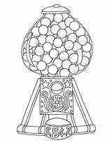 Free Printable Gumball Machine Coloring Pages sketch template