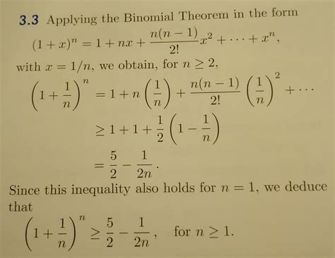 inequality - Proof of inequalities using binomial theorem - Mathematics Stack Exchange