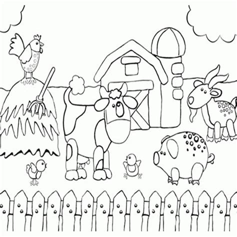 Barn Animals Coloring Pages at GetColorings.com | Free printable ...