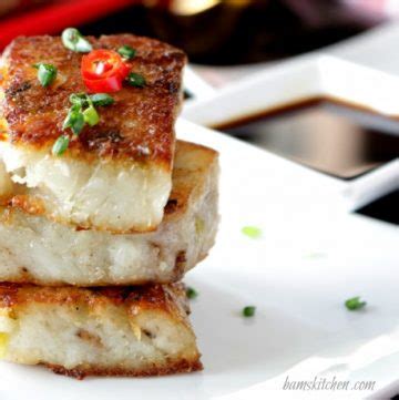 Chinese Vegan Radish Cake - Healthy World Cuisine