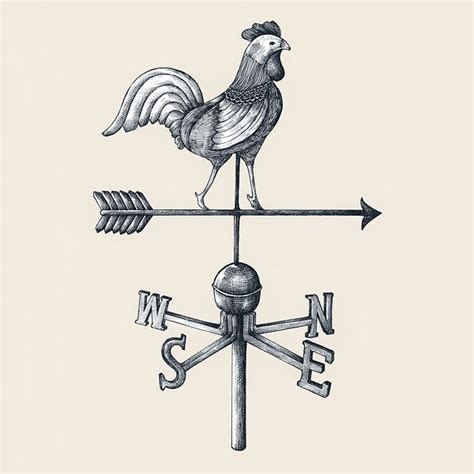 Aggregate more than 75 wind vane sketch super hot - seven.edu.vn