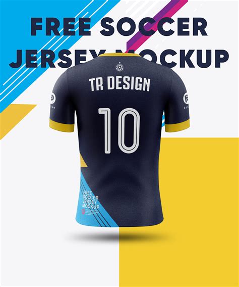 Free Soccer Jersey Mockup(Back View) :: Behance