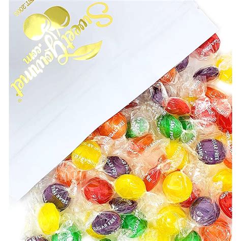 SweetGourmet Sugar Free Assorted Fruit Disks | Bulk Hard Candy | 3 ...