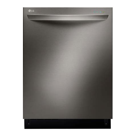 Shop LG Black Stainless 42-Decibel Built-in Dishwasher (Black Stainless) (Common: 24-in; Actual ...