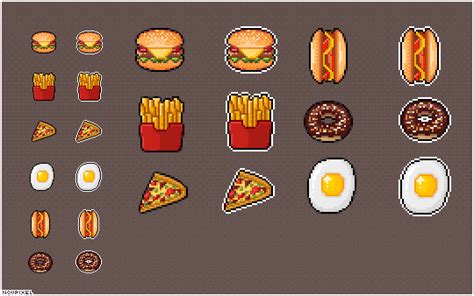 FOOD PIXEL ART ICONS by novpixel on DeviantArt