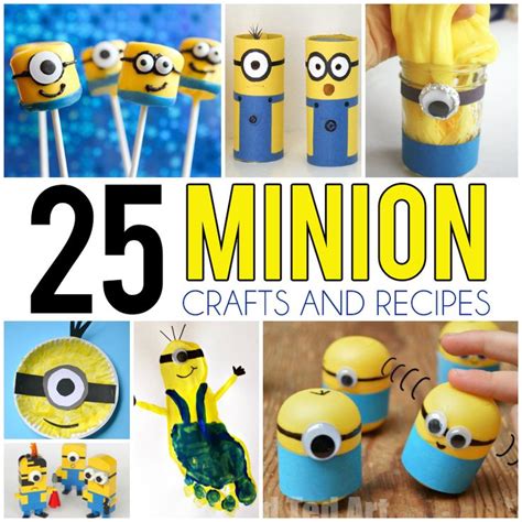 25 Minion Crafts and Recipes For Kids - I Heart Arts n Crafts | Minion craft, Crafts, Toddler crafts