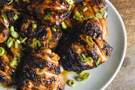 Grilled Chicken with Soy Sauce Tare | Recipe in 2020 | Ginger soy chicken, Soy chicken, Grilled ...