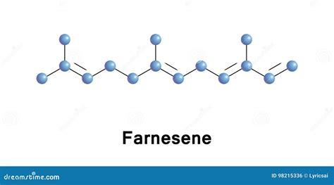 Farnesene sesquiterpene stock vector. Illustration of industrial - 98215336