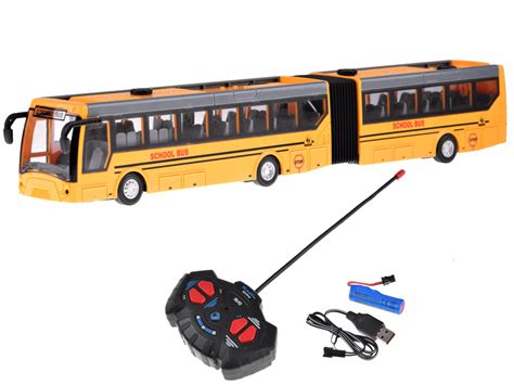 Articulated city school bus controlled by the RC0624 remote control ...