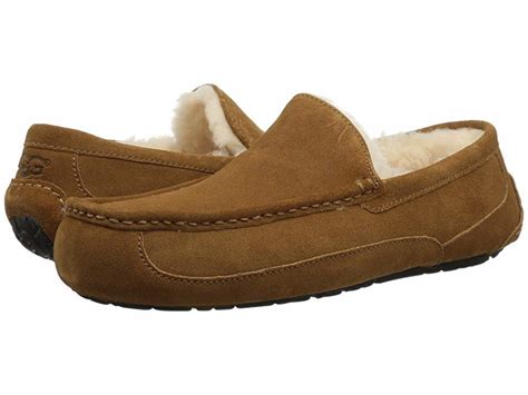 UGG Ascot (Chestnut) Men's Slippers | Slippers.com - Shop Comfy