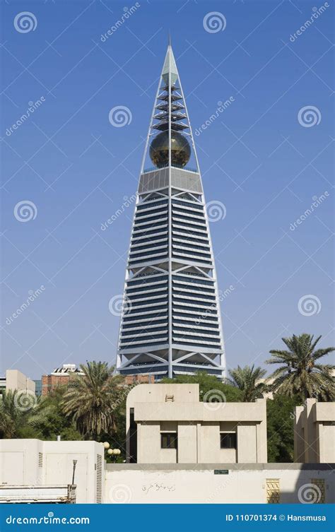 Landmarks Skyscrapers and Buildings of Riyadh City Capital of Sa Stock ...