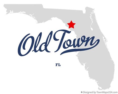 Map of Old Town, FL, Florida