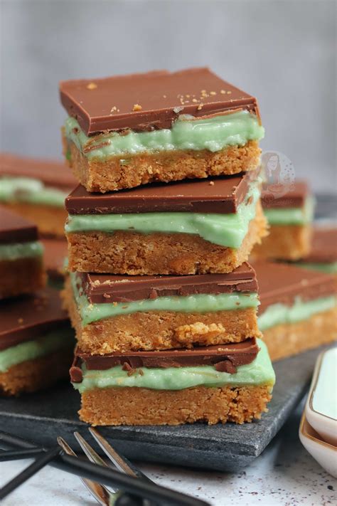 Mint Slice - No-Bake Recipe - Jane's Patisserie