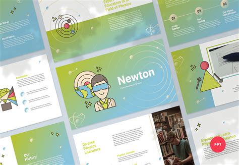 Physics PowerPoint Presentation Template - Graphue