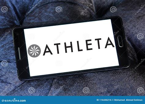 Athleta fashion brand logo editorial photo. Image of sign - 116446216