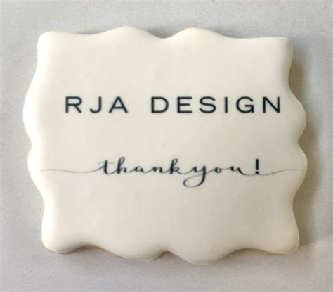 Custom Logo Cookies ~ Plaque Shape Sugar Cookies | Geneva Baking Company