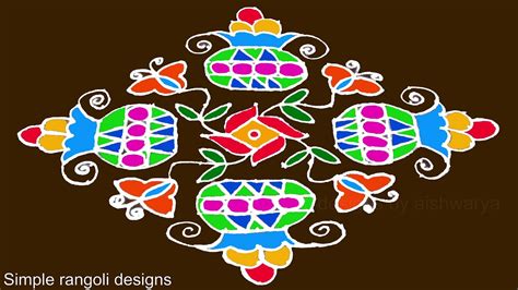 How To Draw Pongal Kolam With Dots They also thank their cattles for working along with them in ...