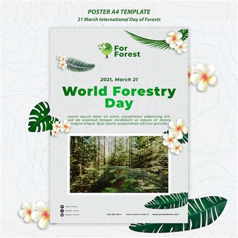 Free PSD | International day of forests poster