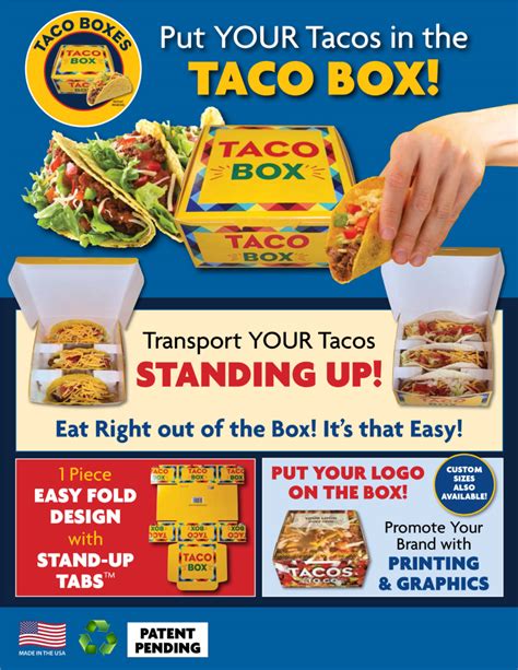 Products :: Boxes, Circles & Pads :: Catering Boxes :: The Taco Box - Plain White - Pak-Man