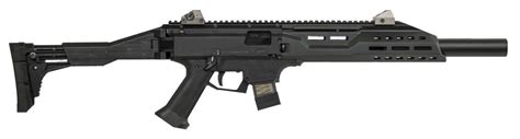 CZ Scorpion EVO 3 S1 Carbine Faux Suppressor 9mm Luger 16.20" 10+1 Black Folding Right Side ...