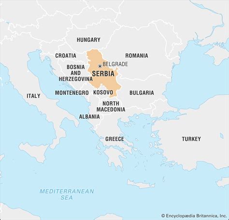 Map Of Serbia In Europe – The World Map