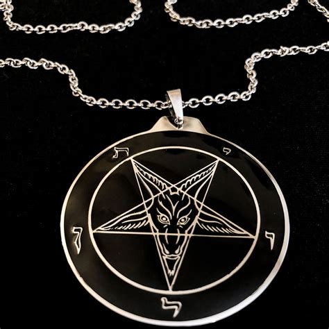 Stainless Steel Sigil of Baphomet Pendant & Necklace | reverendcampbell.com