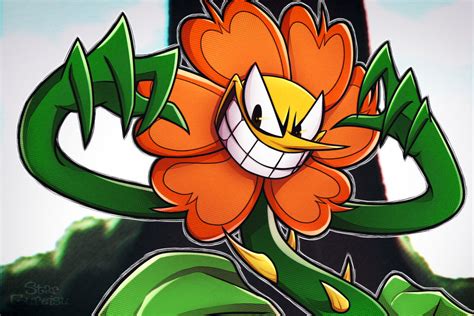 Cuphead - Cagney Carnation by StarGureisu on DeviantArt