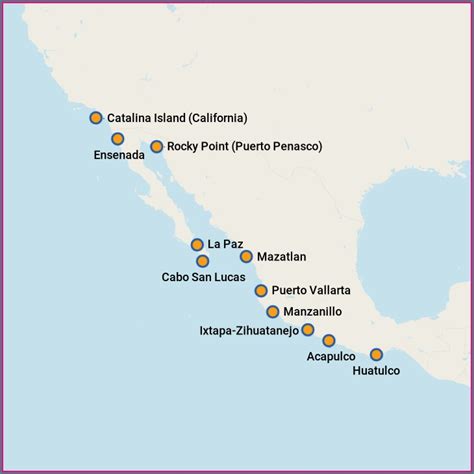 Mexican Riviera Cruise Map Map : Resume Examples