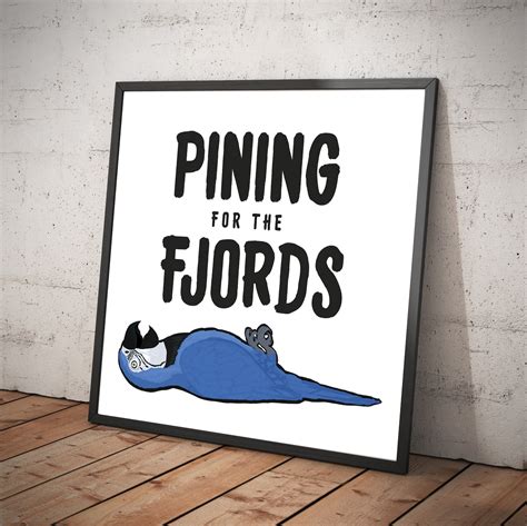 Pining for the Fjords Monty Python Dead Parrot Sketch Poster - Etsy