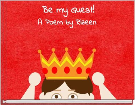 "Be my Guest!" - Free stories online. Create books for kids | StoryJumper