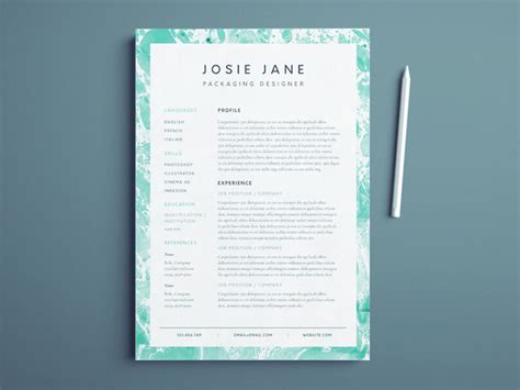 Valdez Resume - Free Minimalist Resume Template for Designer