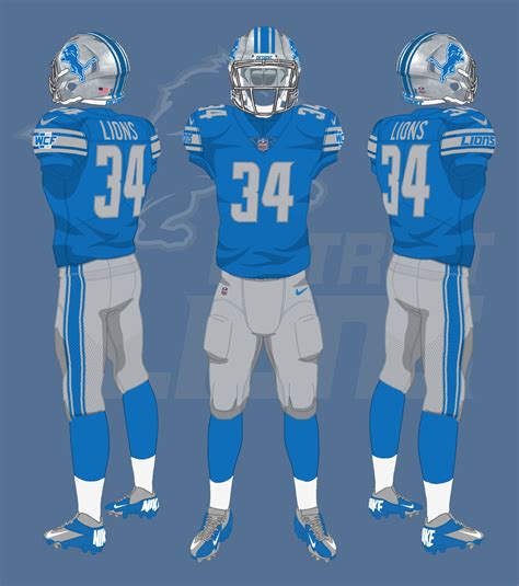 Detroit Lions uniforms by CoachFieldsOfNOLA on DeviantArt