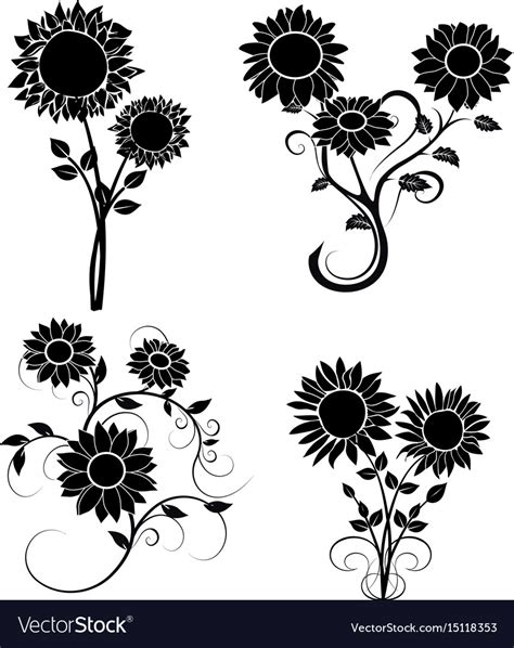 sunflower silhouette clipart 10 free Cliparts | Download images on Clipground 2024