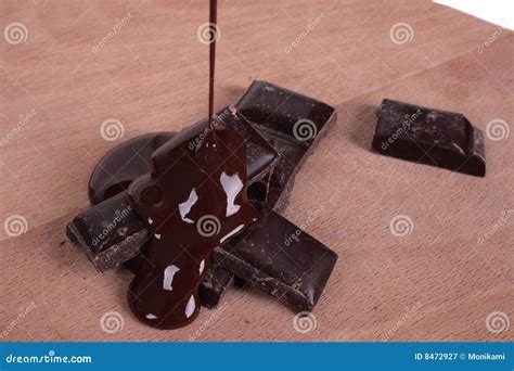 Melted chocolate bar stock image. Image of delicious, full - 8472927