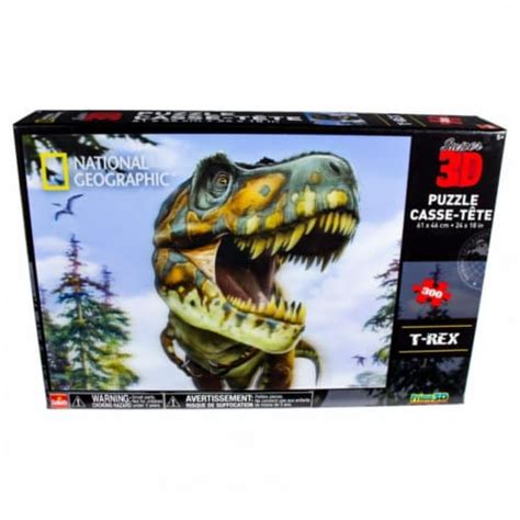 3D Nat Geo Kids T-Rex Puzzle, 300 Piece, 1 - Pick ‘n Save