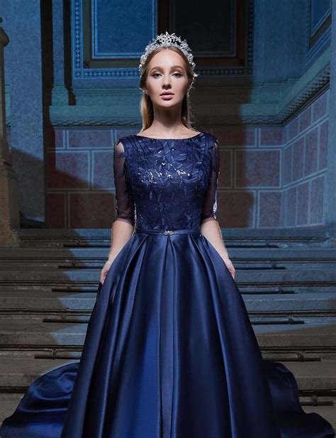 Navy Blue Wedding Dress