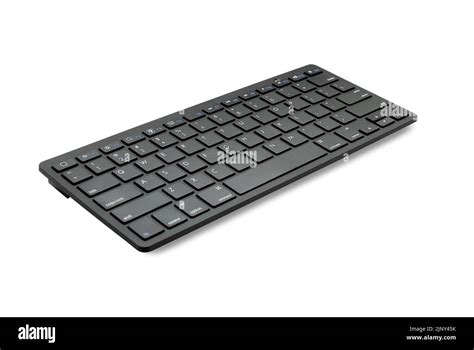 Bluetooth computer keyboard isolated cut out on white Stock Photo - Alamy