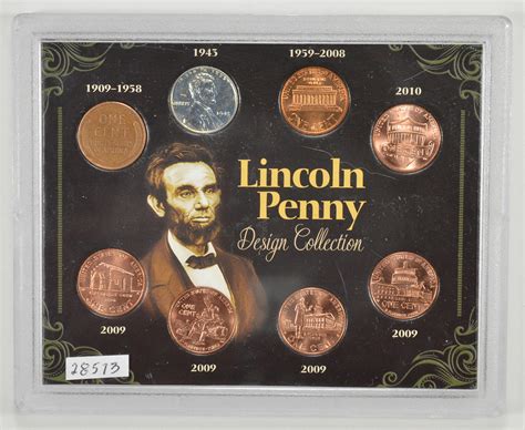 Historic Coin Collection - Lincoln Penny Design Collection Nicely ...