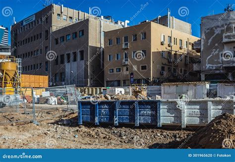 Light Rail Construction Site in Tel Aviv, Israel Editorial Image ...